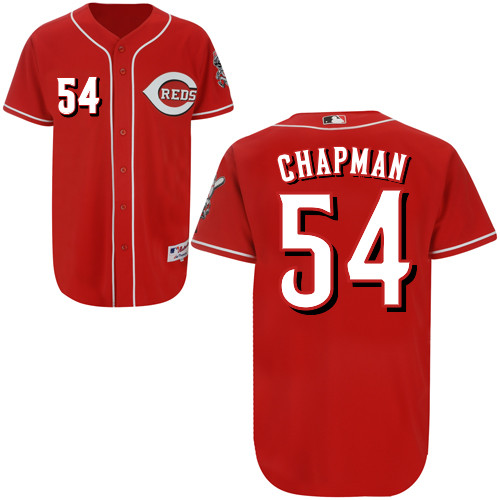 Aroldis Chapman #54 Youth Baseball Jersey-Cincinnati Reds Authentic Red MLB Jersey